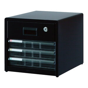 Nakabayashi AL-R4 アバンテV2レターケース A4 浅3段×鍵付1段 クロ