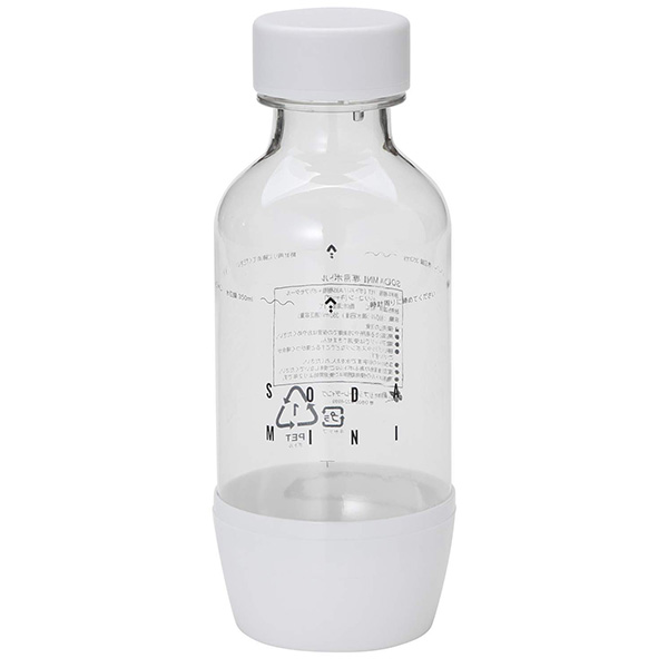 専用ボトルは350mlで飲みきりやすいサイズだから無駄がなく いつも出来たての炭酸水を飲むことが出来る A.I.C SM2002 350ml 専用ボトル 高品質新品 出色 ホワイト ソーダミニ