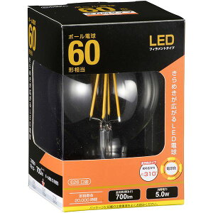 �I�[���d�@ LDG5L C6 [LED�t�B�������g�^�C�v�d�� E26 60�`���� �d���F]