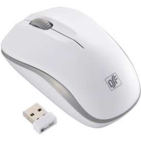 オーム電機 PC-SMWIMS32 W [静音ワイヤレスマウス IR LED Mサイズ ホワイト/グレー]