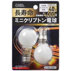�I�[���d�@ LB-PS35L40W-2P [�������~�j�N���v�g���d�� E17 40W�` �z���C�g 2��]