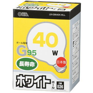 I[d@ LB-G9640K-WLL [M{[d 40W E26 G95 zCg]