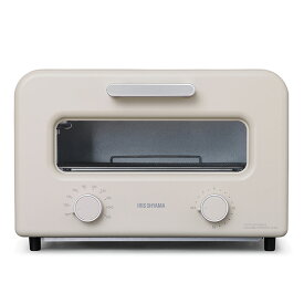 トースター アイリスオーヤマ SOT-401-C ミルクベージュ [スチームカーボントースター(4枚焼き)]