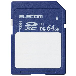 ELECOM MF-FS064GU11C [SDJ[h SDXC 64GB Class10 UHS-I U1 80MB/s x SDJ[hP[Xt]