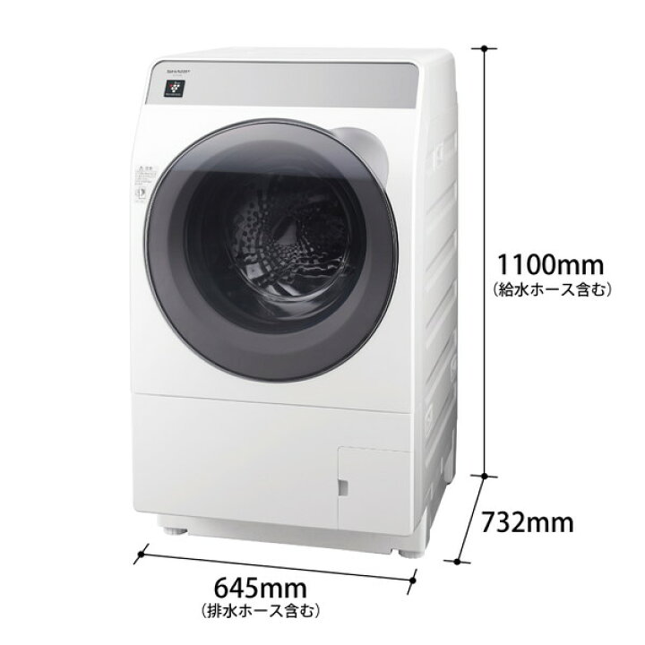 楽天市場】ドラム式洗濯機 洗濯 10kg 乾燥 6kg シャープ SHARP ES-K10B  