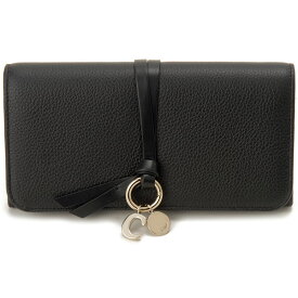 Chloe クロエ ラウンド長財布 財布 CHC21WP942 F57 001 ALPHABET LONG WALLET BLACK アルファベット ブラック 黒 チャーム シンプル 誕生日 新生活 プレゼント ギフト 贈り物 【並行輸入品】