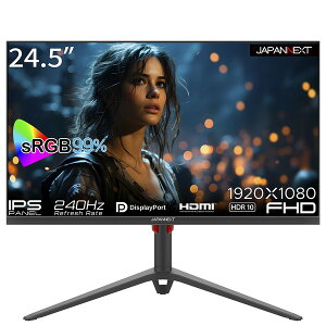 JAPANNEXT JN-IPS245G240FHDR-HP [24.5^Ch Q[~Oj^[ (~)]