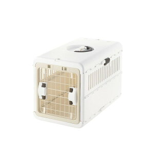 リッチェル キャリーケース 超小型犬 小型犬 猫用 体重目安〜8kg キャンピングキャリー折り畳み M アイボリー