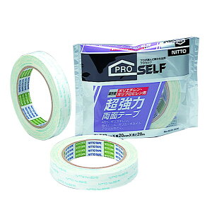 ニトムズ No.5015 ポリエチレン・ポリプロピレン用超強力両面テープ 20mm×20m