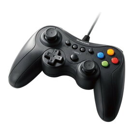 ELECOM JC-GP30XBK ブラック [ゲームパッド (PCコントローラー USB接続 Xinput Xbox系ボタン配置 FPS仕様 高耐久ボタン 軽量)]