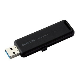 ELECOM ESD-EMB2000GBK ubN [SSD Ot (2TB USB3.2 Gen2 Ǐoő1000MB/b ^ USB^ |[^u XCh )]