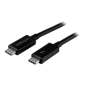 StarTech TBLT3MM2M ubN [Thunderbolt 3P[u (2m/4K60Hz/20Gbps/100W USB PD/Thunderbolt 4 USB-C DisplayPort݊/T_[{g f[^] j^[ fBXvC fo)]