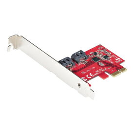 StarTech 2P6G-PCIE-SATA-CARD [SATA 2ポート増設 PCI Expressインターフェースカード (6Gbps/ロープロファイル & フルサイズPCI対応/PCIe SATA コントローラ/RAIDなし ASM1061チップ搭載)]