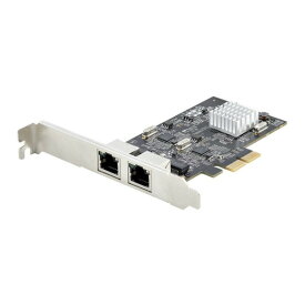 StarTech PR22GI-NETWORK-CARD [ネットワークアダプターカード (PCI Express x2/2ポート/2.5G/マルチギガビットイーサネット/2.5GBASE-T & NBASE-T/ジャンボフレーム/PC パソコン用 PCIe LANカード)]