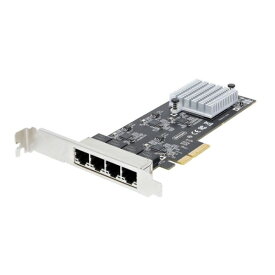 StarTech PR42GI-NETWORK-CARD [ネットワークアダプターカード (PCI Express x4/4ポート/2.5G/マルチギガビットイーサネット/2.5GBASE-T & NBASE-T/ジャンボフレーム/PC パソコン用 PCIe LANカード)]