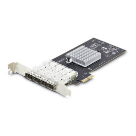 StarTech P041GI-NETWORK-CARD [ネットワークアダプターカード (4ポート 1G SFP(全二重)/PCI Express 2.0 x2/Intel I350-AM4/1000BASE 銅線/光ファイバー/Windows & Linux)]