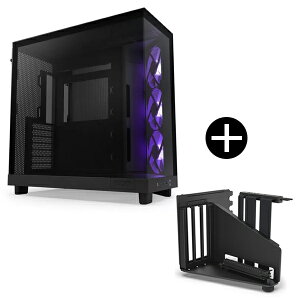 NZXT CC-H61FB-R1 ubN H6 Flow RGB ~h^[P[X + AB-RH175-B1 ubN ^GPUz_[&CU[P[u (PCIE4.0x16) Zbg