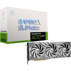 MSI GeForce RTX 4070 SUPER 12G GAMING X SLIM WHITE ホワイト [グラフィックスカード]