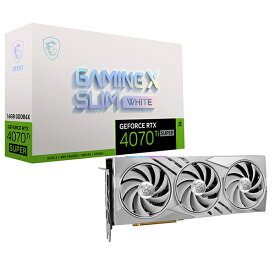 MSI GeForce RTX 4070 Ti SUPER 16G GAMING X SLIM WHITE ホワイト [グラフィックボード]