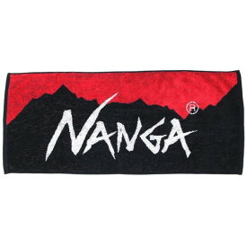 NANGA ナンガ ロゴフェイスタオル レッド×ブラック NANGA LOGO FACE TOWEL FREE RED×BLK NA2254-3F519 N1FTG5N3