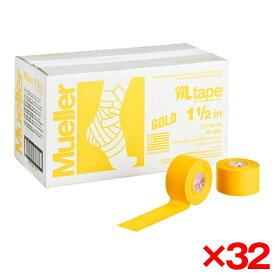 【32個セット】MUELLER ミューラー Mテープチームカラー 38mm ゴールド 130823