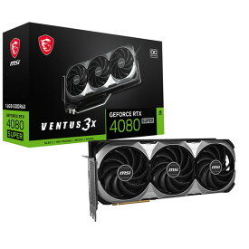 【5/10限定!エントリー&抽選で最大100%Pバック】MSI GeForce RTX 4080 SUPER 16G VENTUS 3X OC ブラック [グラフィックボード]