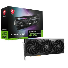 【5/10限定!エントリー&抽選で最大100%Pバック】MSI GeForce RTX 4080 SUPER 16G GAMING X SLIM ブラック [グラフィックボード]