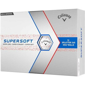 キャロウェイ SUPER SOFT SPLATTER 360 (スーパーソフトスプラッター) 数量限定 2024年モデル レッド 1ダース(12個入り)