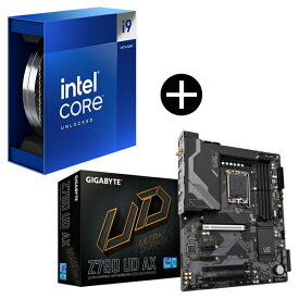 【5/10限定!エントリー&抽選で最大100%Pバック】Intel Corei9-14900K CPU + GIGABYTE Z790 UD AX マザーボード セット