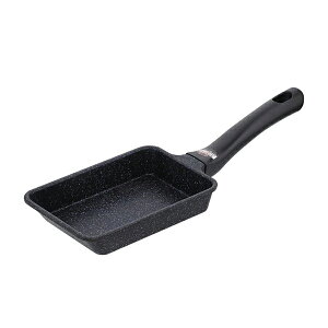 ベストコ ND-3523 ミニ 卵焼き器 9×14.5cm エッグパン ガス火専用 ダイヤモンドコート マーブル イージーライト ネオ