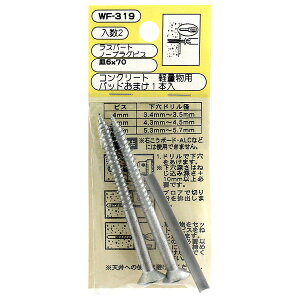 �a�C�Y�� WF-319 �R���N���[�g �y�ʗp ���X�p�[�g �m�[�v���O�r�X 2�{��