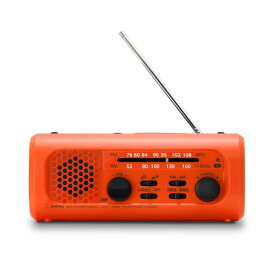 DRETEC PR-323ROR オレンジ さすだけ充電ラジオライト3