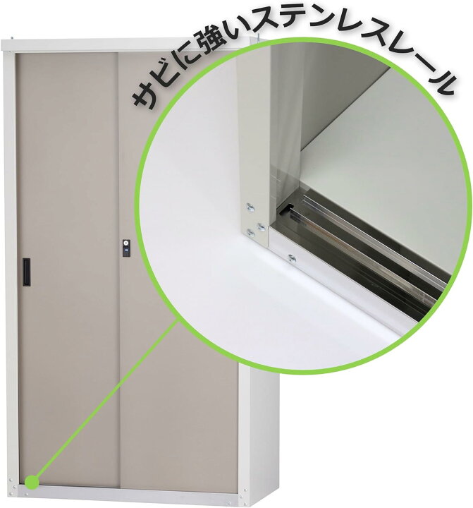 楽天市場】収納庫 物置 物置き 屋外 鍵付き 小型 家庭用 スチール 