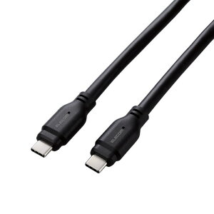 ELECOM MPA-CC1G15BK ^CvCP[u (Type-C to C) 1.5m PD 100W USB10Gbps (MacBook Pro iPad iPhone Ή) ubN