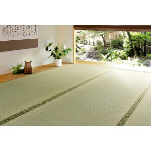 い草 カーペット 上敷き 江戸間 6畳 6帖 おしゃれ 261×352 双目織 和室 ござ 防臭 撥水 抗カビ ござ 敷物 畳 傷防止 日焼け防止 備前