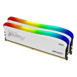 Kingston KF432C16BWAK2/16 [fXNgbvp (8GBx2 3200MT/s DDR4 CL16 DIMM FURY Beast White RGB SE)]