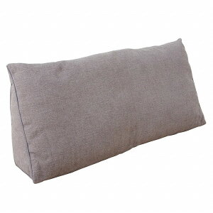 イケヒコ・コーポレーション 1221340134591 背もたれ クッション 三角 寄りかかり 大きい ソファ フロアクッション 枕 ソファー 背当 スマホ シンプル 国内綿入れ加工 グレー 約25×100×45cm メーカ