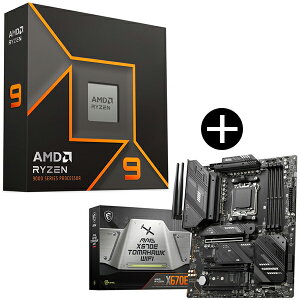y Zbgi zAMD Ryzen 9 9900X W/O Cooler WOF (12C/24T 4.4GHz 120W) CPU + MSI MAG X670E TOMAHAWK WIFI MSI MAG X670E TOMAHAWK WIFI ATX}U[{[h Zbg