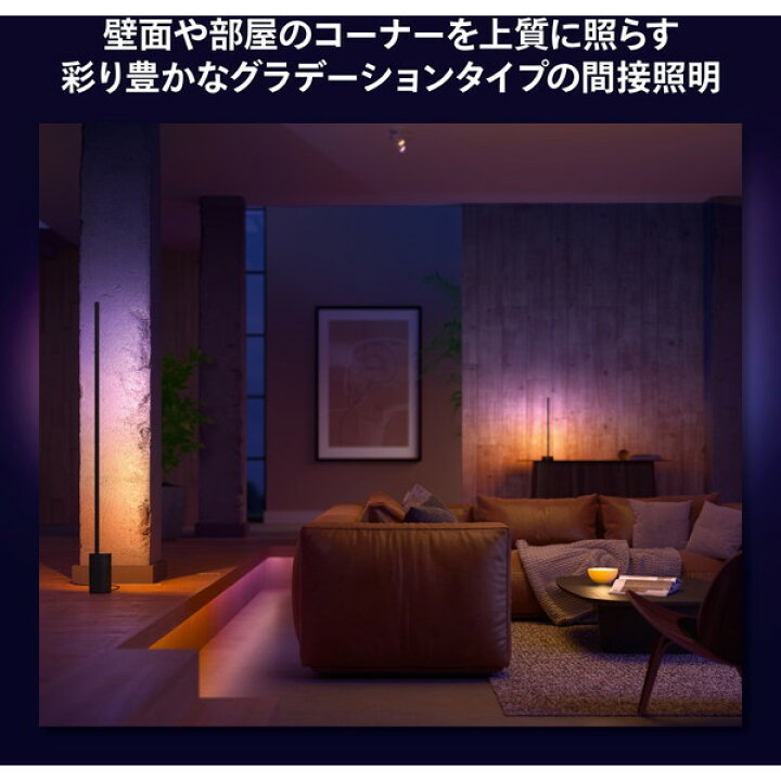 楽天市場】PHILIPS PHSIFLB ブラック Hue シグネ [フロアランプ 