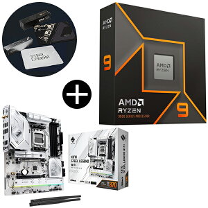 y Zbgi zAMD Ryzen 9 9950X W/O Cooler WOF (16C/32TA4.3GHzA170W) CPU + ASRock X870 Steel Legend WiFi }U[{[h + ASRockIWi}EXpbh