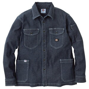 Dickies D698 INDIGO 3XL �C���f�B�S [�X�g���b�`�E�H�o�b�V���V���c�W���P�b�g]