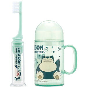 スケーター TRKS1 ポケモン カビゴン 歯ブラシ 携帯用 携帯 トラベルセット 子供 歯ブラシケース はぶらし 毛の硬さ普通 14.5cm お出かけ 小学生 幼稚園 保育園 旅行