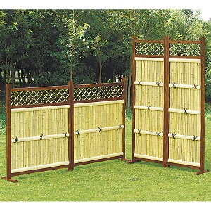 ファミリー・ライフ 目隠し竹垣2枚組 縦型(0335820) メーカー直送