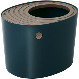 アイリスオーヤマ PUNT-430 ネイビー [上から猫トイレ プチ] メーカー直送