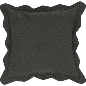 小栗 メリーナイト クッションカバー フェルテ 超音波キルト 約45×45cm チャコールグレー