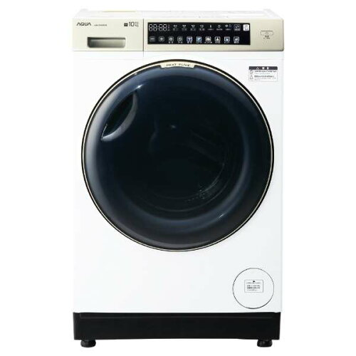 AQUAAQW-DM10R-R-Wホワイトまっ直ぐドラム2.0[ドラム式洗濯乾燥機(洗濯10kg/乾燥5kg)右開き]