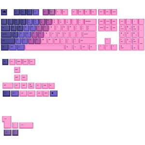 Glorious GLO-KB-ACC-KC-GPBT-GR-NEB-US lr GPBT Gradient Keycaps - Nebula - US - Retail [L[Lbv]