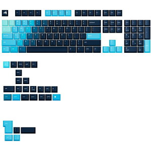 Glorious GLO-KB-ACC-KC-GPBT-GR-CEI-US ZXeBAACX GPBT Gradient Keycaps - Celestial Ice - US - Retail [L[Lbv]