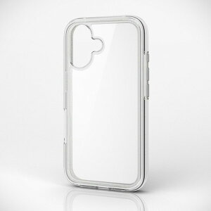 ELECOM PM-A24AHVAIR2RW ���T�C�N���z���C�g×�N���A MUBRAIN [iPhone16 �P�[�X �n�C�u���b�h �J�o�[ �Ռ��z�� �y�� �J���������Y�ی�݌v]