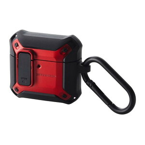 ELECOM AVA-AP06ZEROLRD bh [AirPods 4 P[X ϏՌ yCX/MagSafe[dΉz Ռz t^JbN@\ ZEROSHOCK Lock]